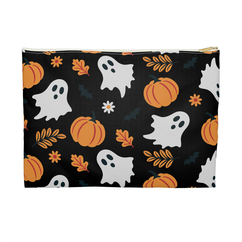 Boo Pumpkins Black Accessory Pouch