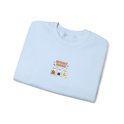 Spooky Squad Trick or Treat Embroidered Crewneck Sweatshirt