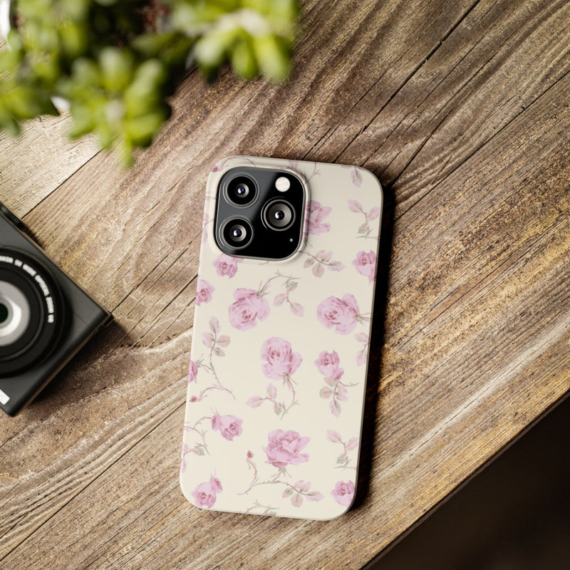 Lavender Rose Slim iPhone Case