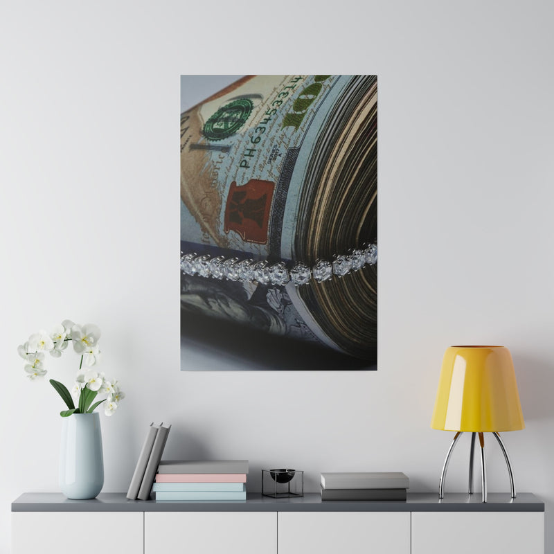 Money Band Matte Canvas, Stretched