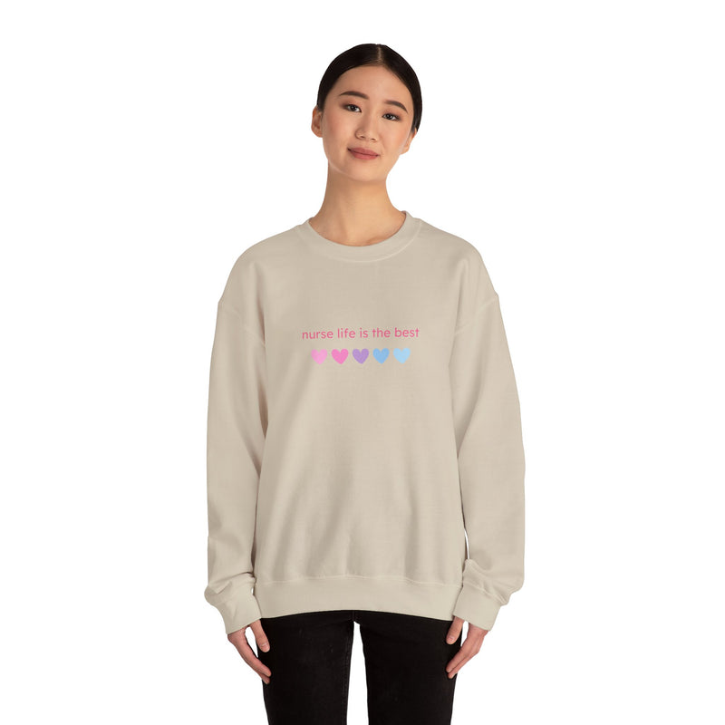 Nurse Life is Best Heavy Blend™ Crewneck Sweatshirt