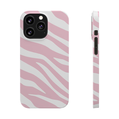 Pink Zebra Slim iPhone Case