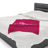 Pretty Nurses Club Hot Pink Velveteen Plush Blanket