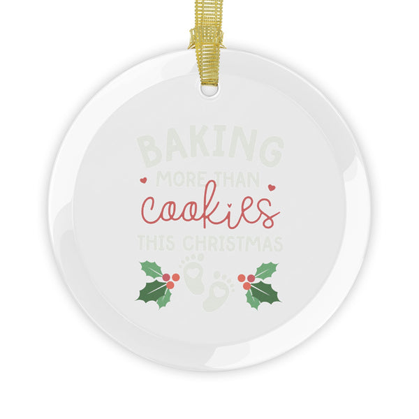 Baking More Than Cookies Glass Ornaments