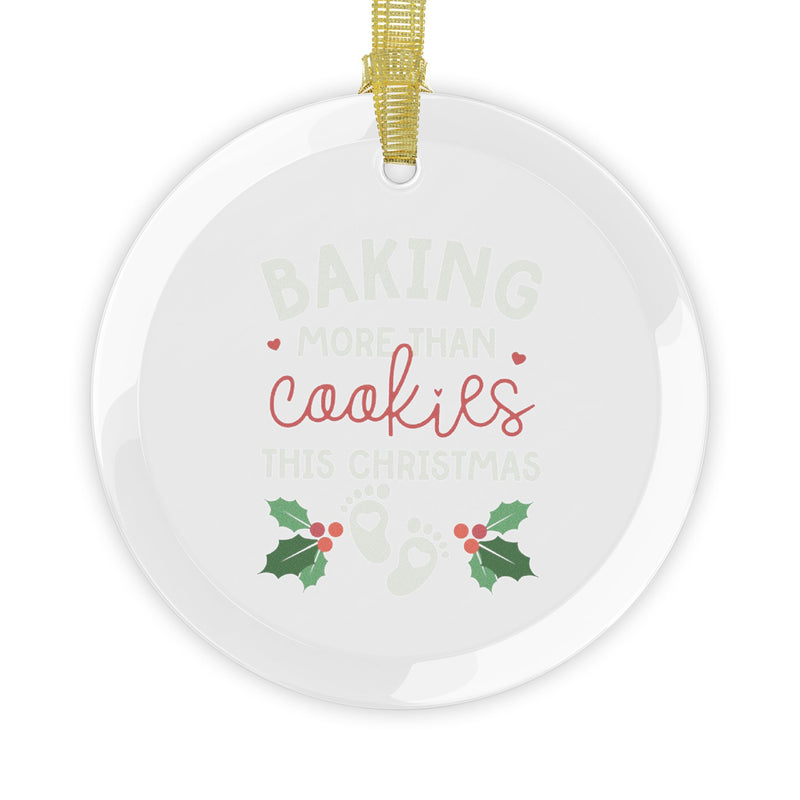 Baking More Than Cookies Glass Ornaments