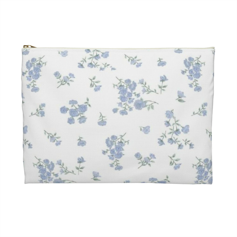 Blue Petals Accessory Pouch