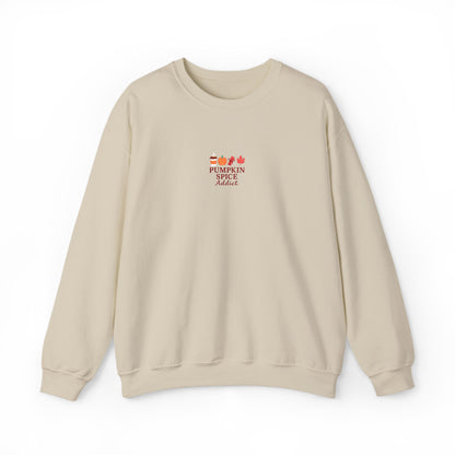 Pumpkin Spice Addict Embroidered Crewneck Sweatshirt