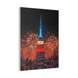 Fireworks in NYC Matte Canvas, Stretched