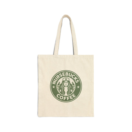 Nursebucks Coffee Cotton Canvas Tote Bag