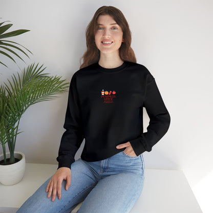 Pumpkin Spice Addict Embroidered Crewneck Sweatshirt