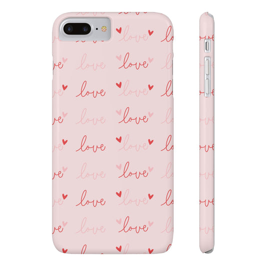 Love Silk Slim iPhone Case