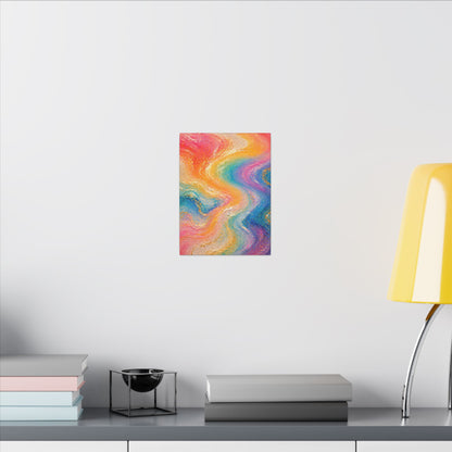 Rainbow Wave — Matte Canvas Wall Art
