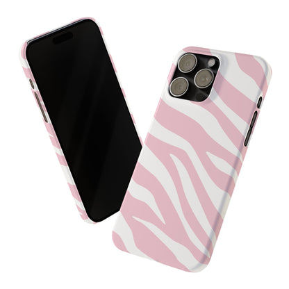 Pink Zebra Slim iPhone Case