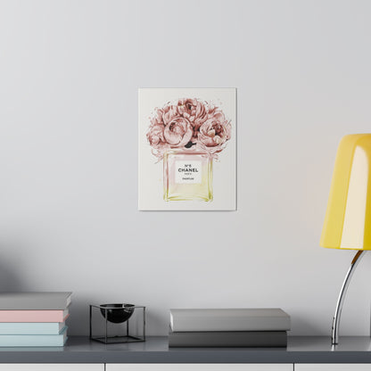 Luxury Fragrance Bouquet Matte Canvas, Stretched