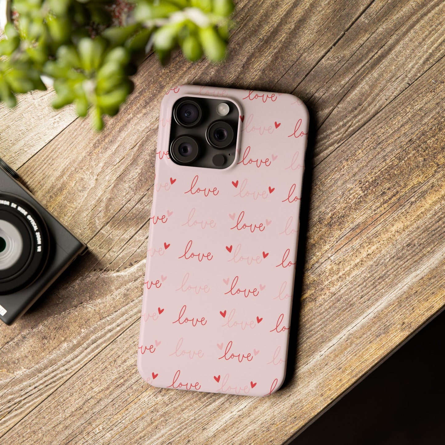 Love Silk Slim iPhone Case