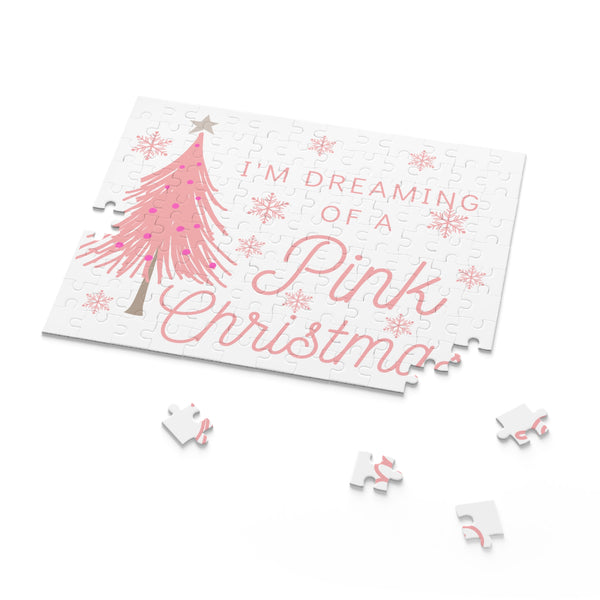 Dreaming of a Pink Christmas Puzzle (120, 252, 500-Piece)