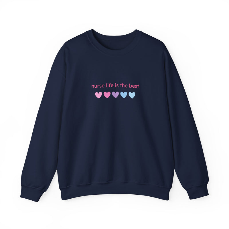 Nurse Life is Best Heavy Blend™ Crewneck Sweatshirt