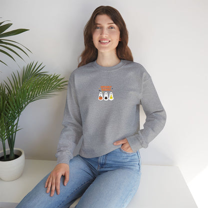 Spooky Squad Trick or Treat Embroidered Crewneck Sweatshirt
