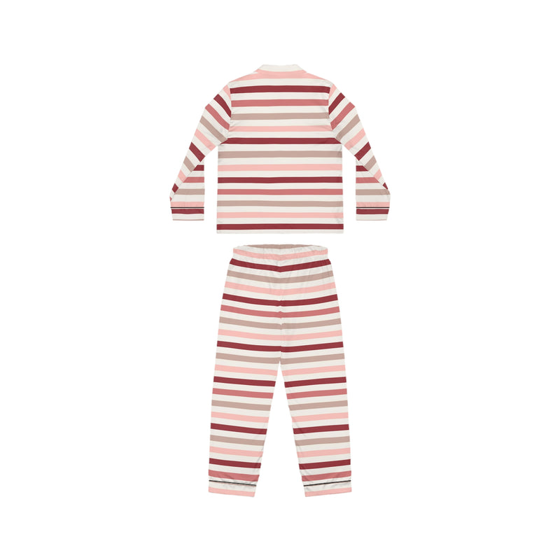 Love Stripes Satin Pajama Set