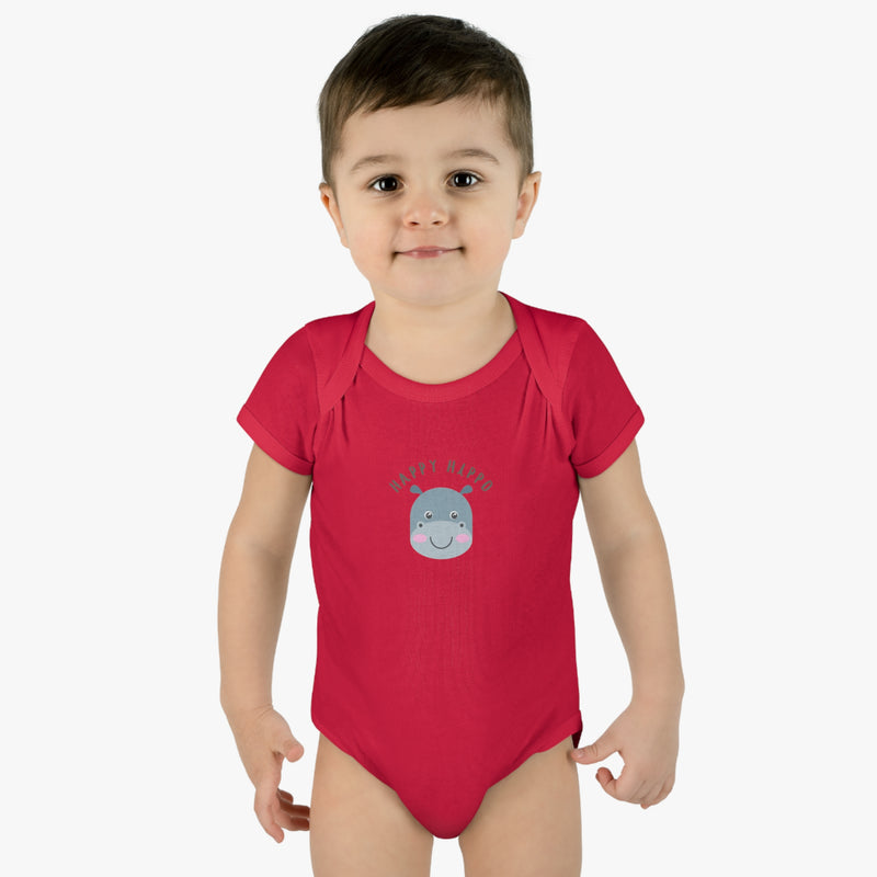 Happy Hippo Baby Bodysuit