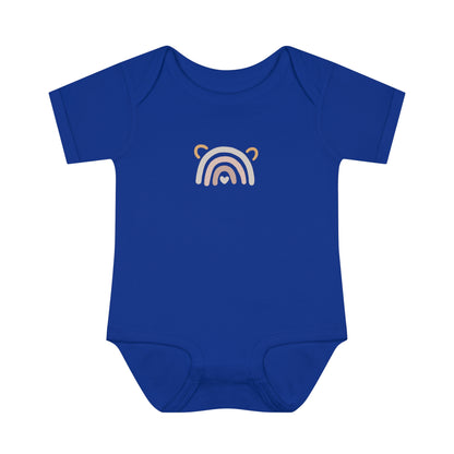Rainbow Heart Baby Bodysuit