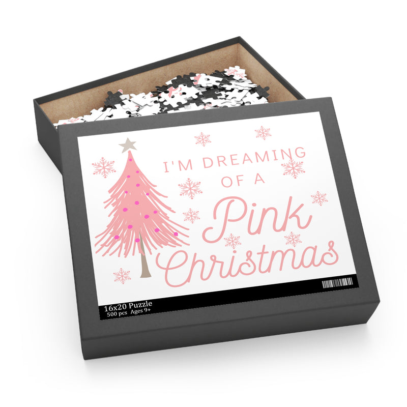 Dreaming of a Pink Christmas Puzzle (120, 252, 500-Piece)