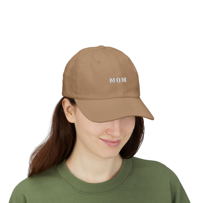 Embroidered Mom Classic Dad Cap