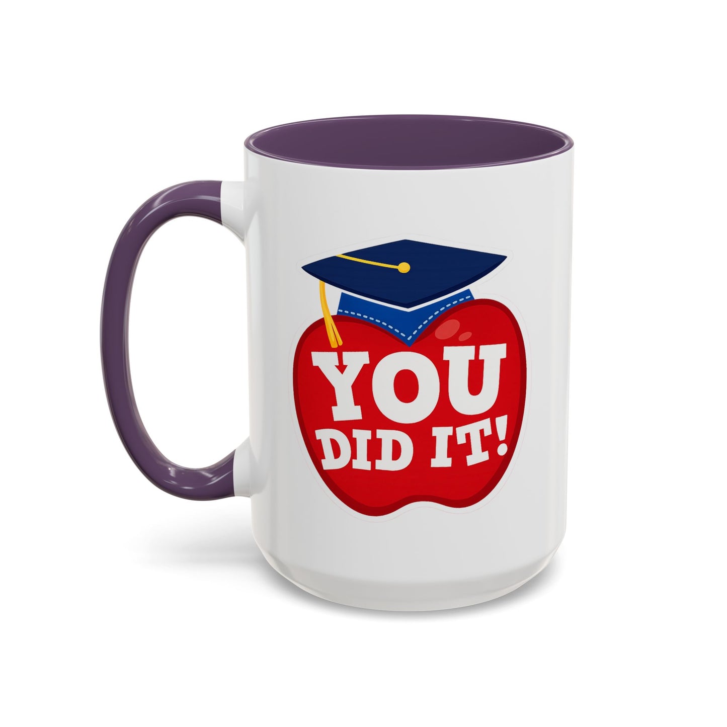 You Did It! Graduation Apple Accent Coffee Mug (11/15oz)