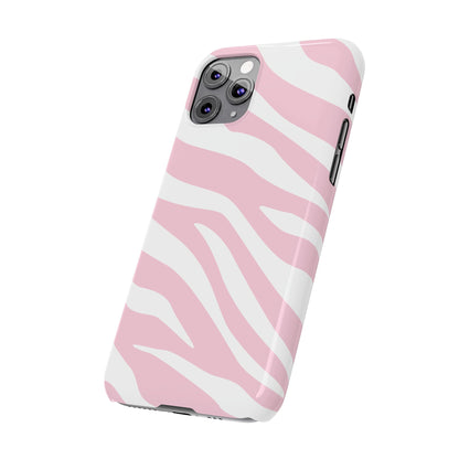 Pink Zebra Slim iPhone Case