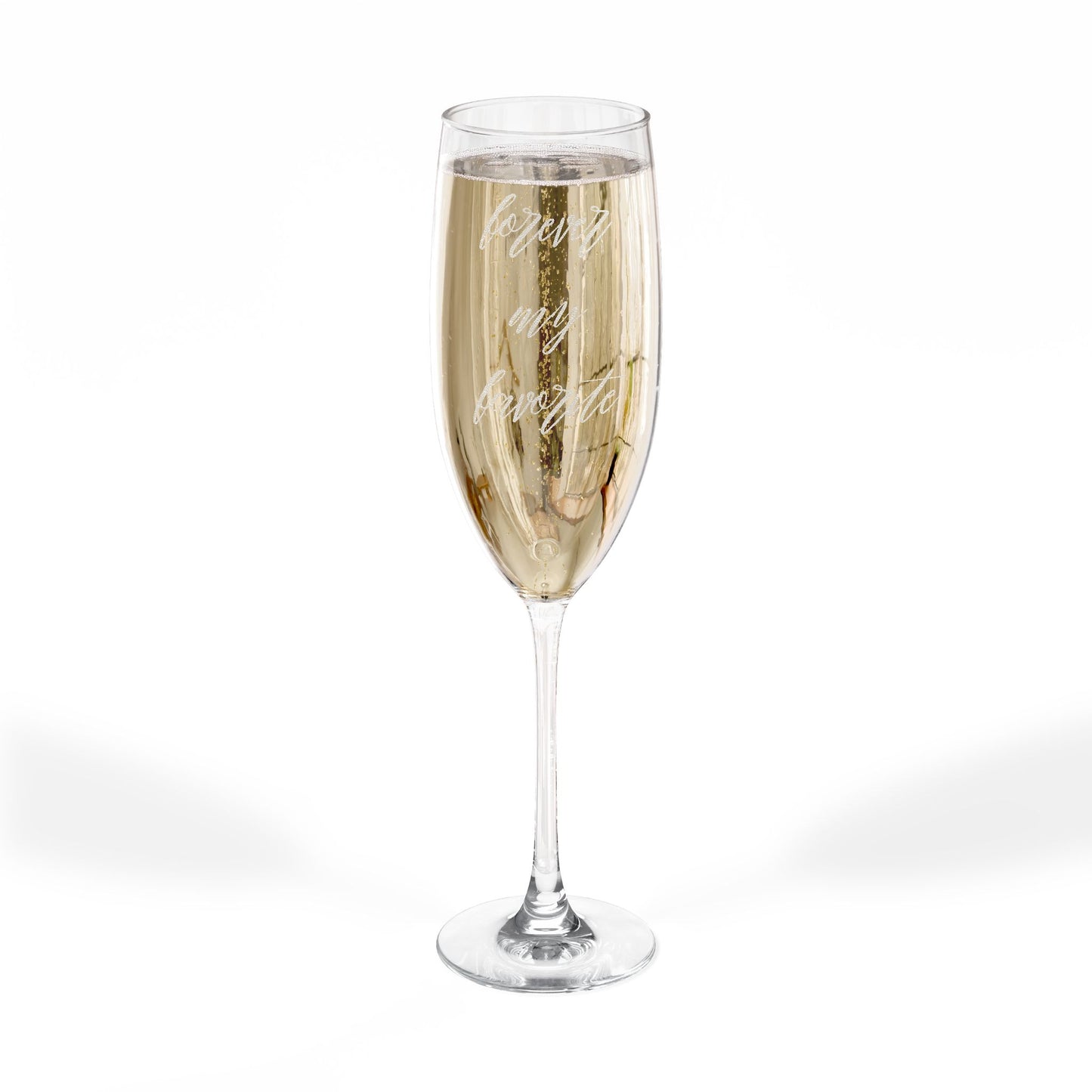 Forever My Favorite Personalized Engraved Champagne Glass Flute, 8oz
