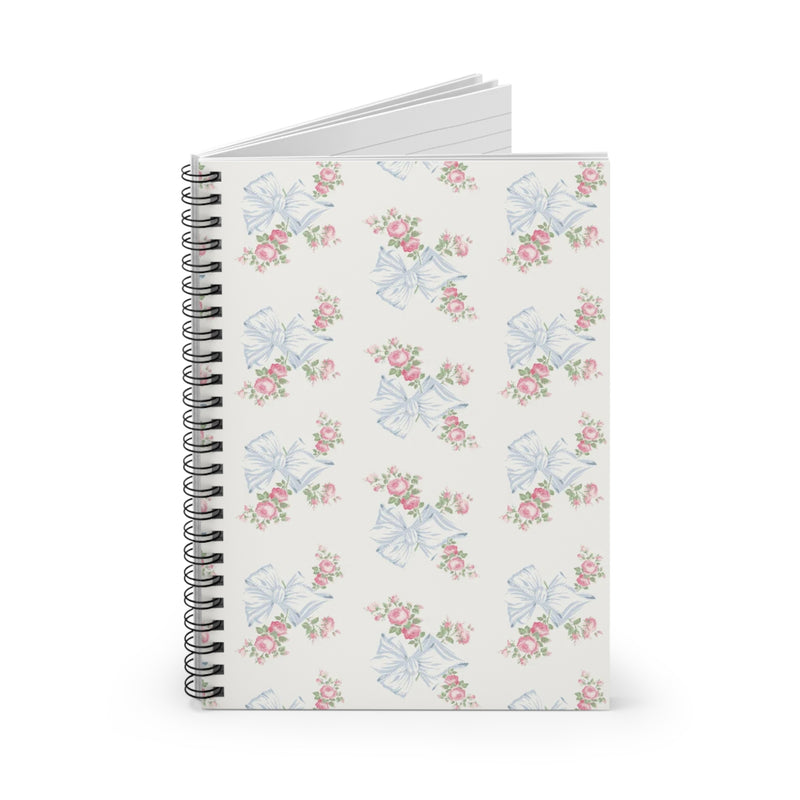 Rosa Beaux Blue Spiral Notebook - Ruled Line