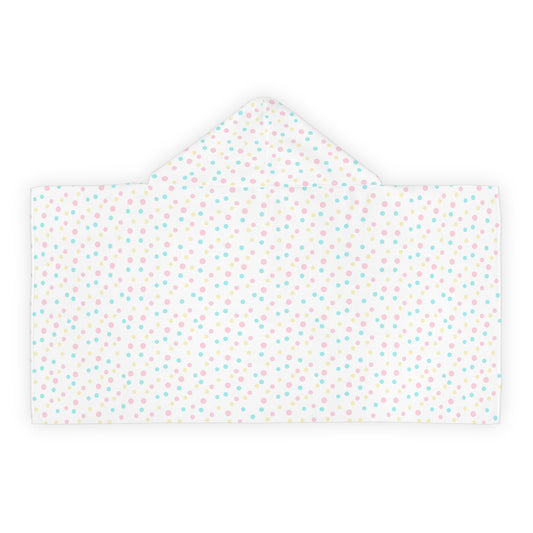 Multicolor Polka Dot Youth Hooded Towel