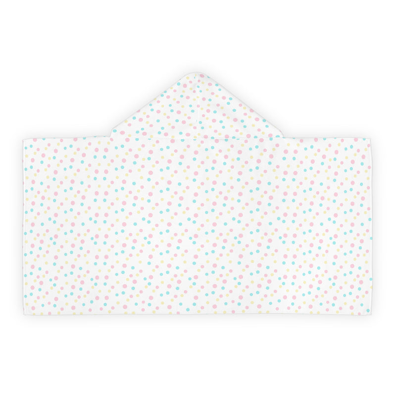 Multicolor Polka Dot Youth Hooded Towel