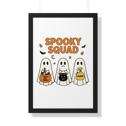 Spooky Squad Trick or Treat Framed Poster (Black or White Frame)
