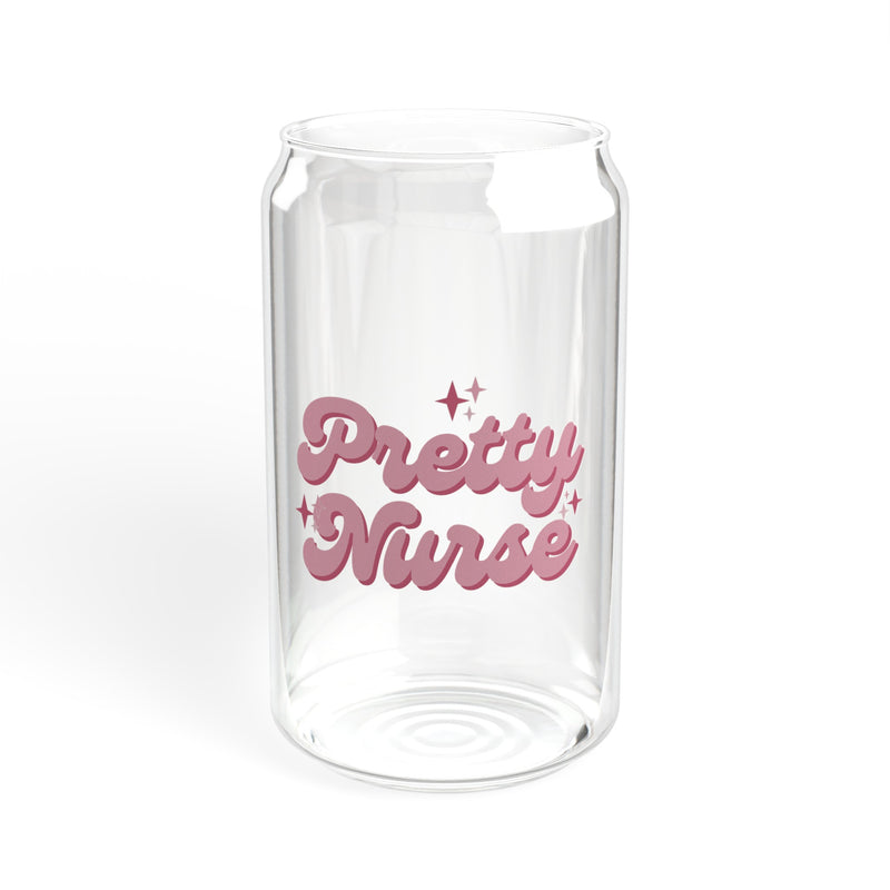 Pretty Nurse Sparkle Sipper Glass