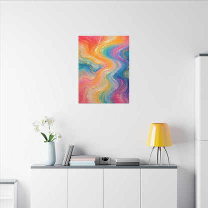 Rainbow Wave — Matte Canvas Wall Art