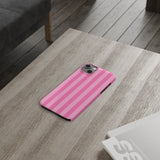 Pink Striped Slim iPhone Case