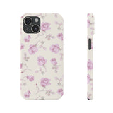 Lavender Rose Slim iPhone Case