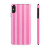 Pink Striped Slim iPhone Case