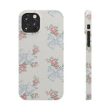 Rosa Beaux Blue Slim iPhone Case