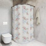 Rosa Beaux Blue Shower Curtain