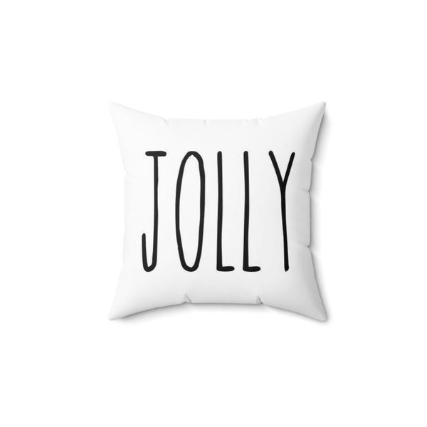 Jolly Spun Polyester Square Pillow