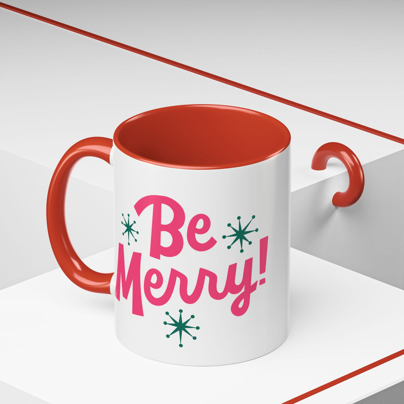 Be Merry Accent Coffee Mug (11, 15oz)