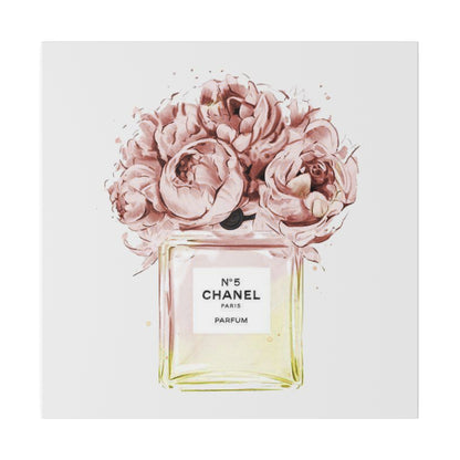 Luxury Fragrance Bouquet Matte Canvas, Stretched