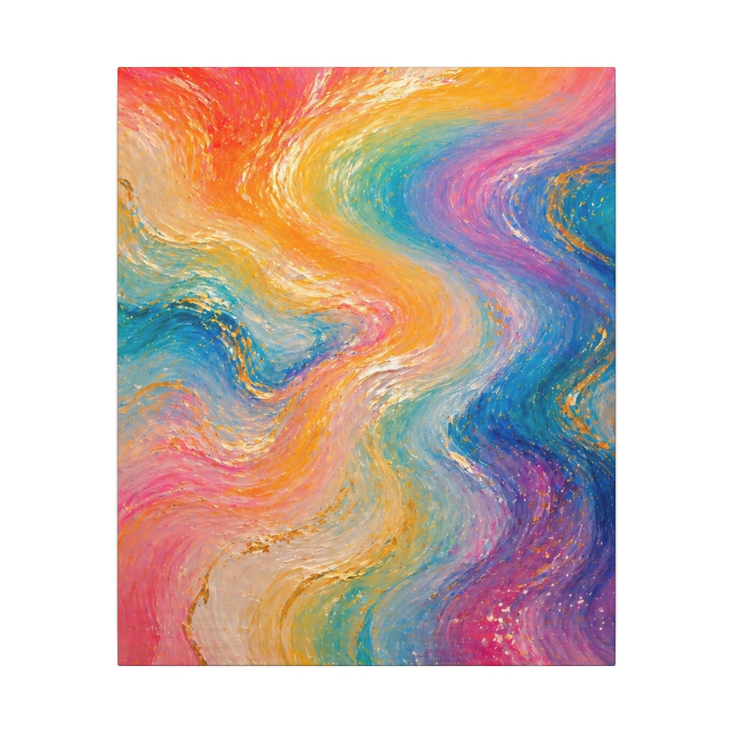 Rainbow Wave — Matte Canvas Wall Art