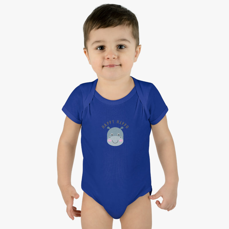 Happy Hippo Baby Bodysuit