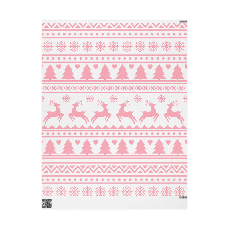 Pink Christmas Noel Wrapping Papers