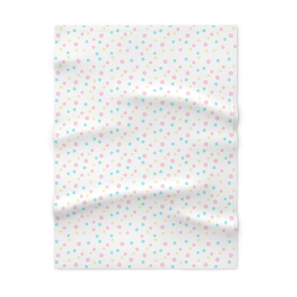 Multicolor Polka Dot Soft Fleece Baby Blanket