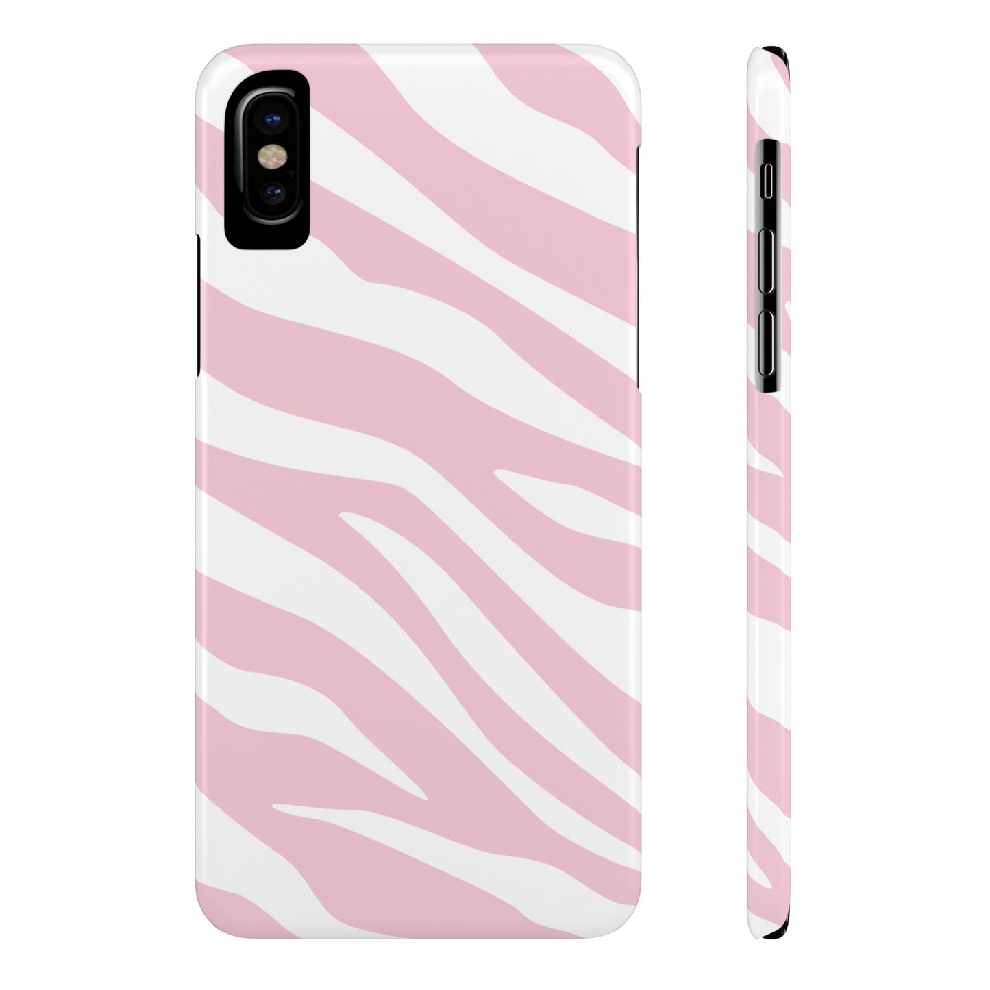 Pink Zebra Slim iPhone Case