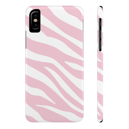 Pink Zebra Slim iPhone Case